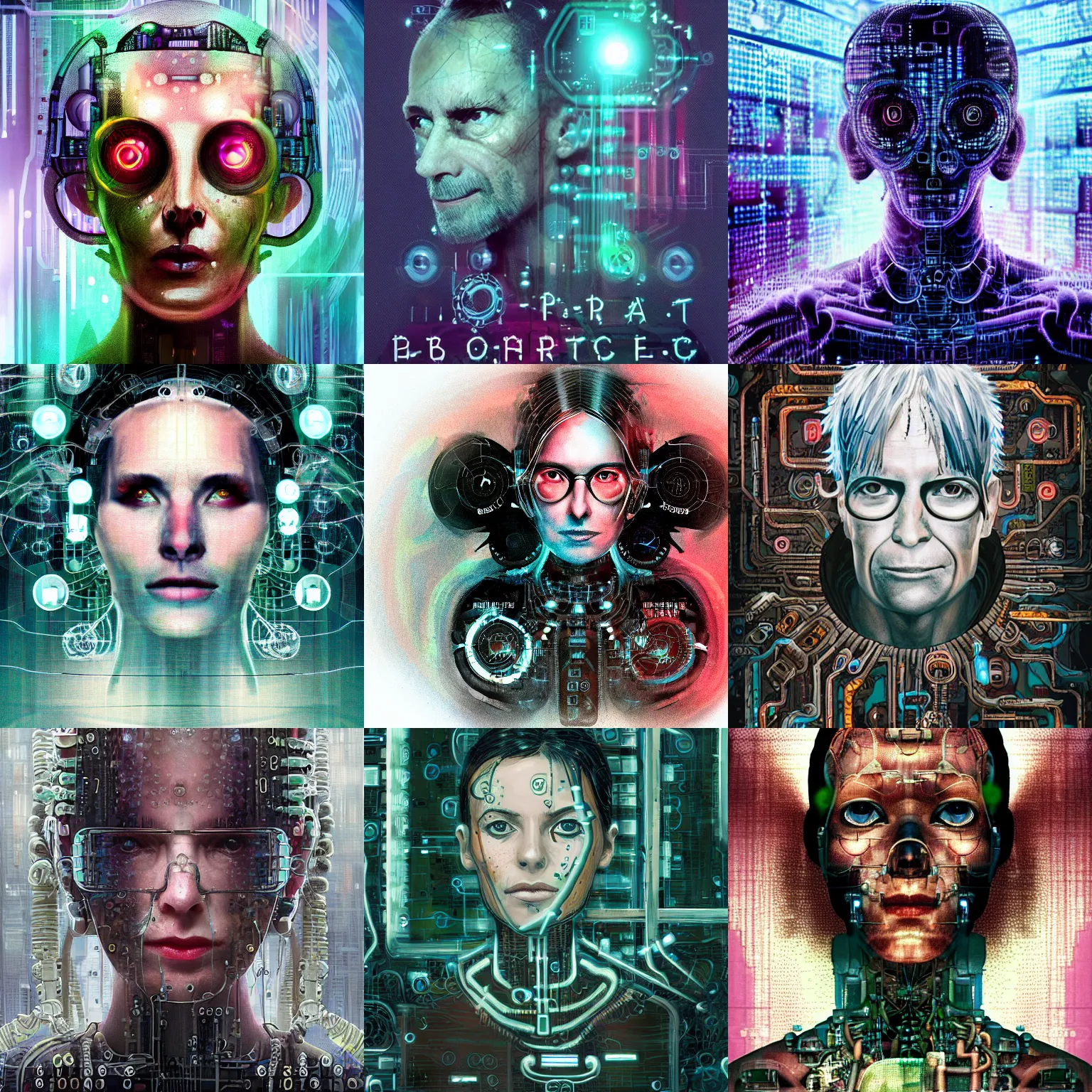 Image similar to portrait of a biopunk neuromancer