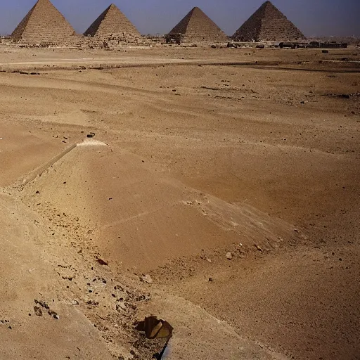 Image similar to the pyramids in the desert