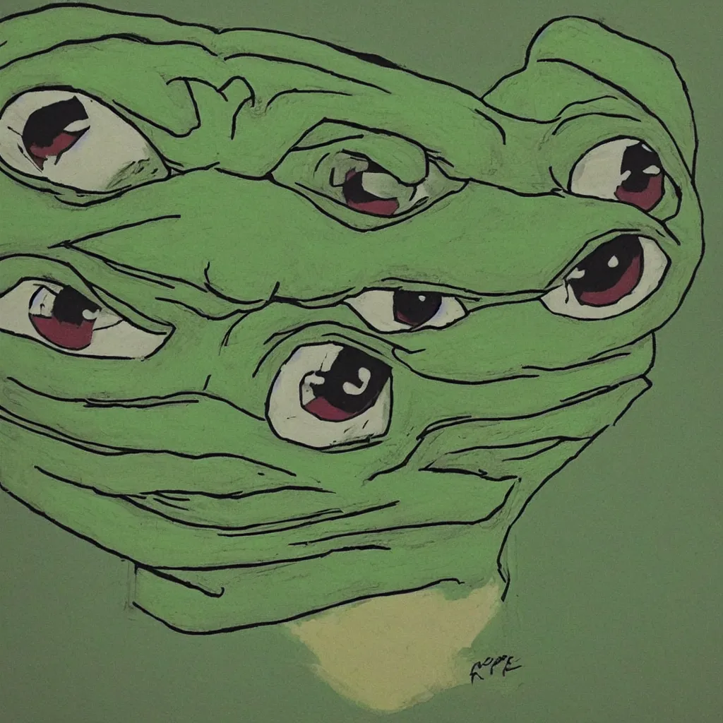 Image similar to pepe the frog