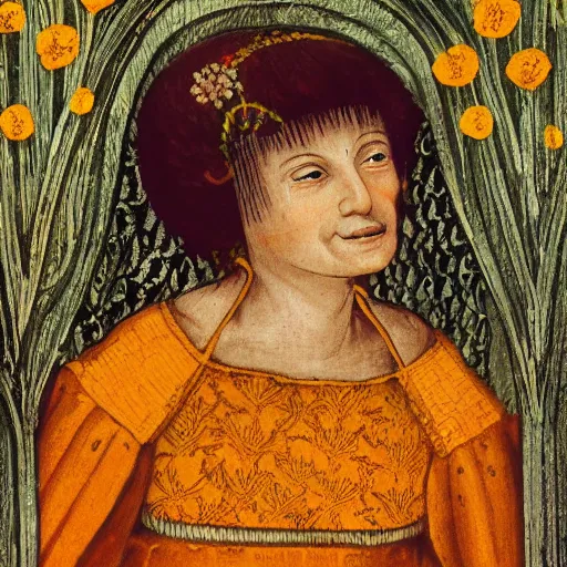 Image similar to medieval marigold lady