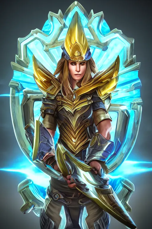 Image similar to shield fantasy epic legends game icon stylized digital illustration radiating a glowing aura global illumination ray tracing hdr fanart arstation by ian pesty and katarzyna da „ bek - chmiel