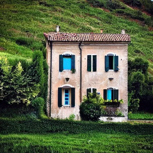 Prompt: “beautiful house in italy”