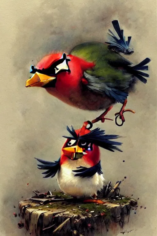 Image similar to ( ( ( ( ( bomb, angry bird. muted colors. ) ) ) ) ) by jean - baptiste monge!!!!!!!!!!!!!!!!!!!!!!!!!!!