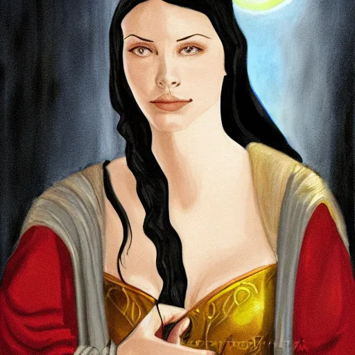 Image similar to self - portrait of arwen from lotr