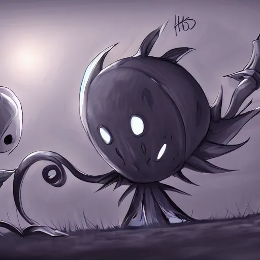 Image similar to hollow knight, trending on art station