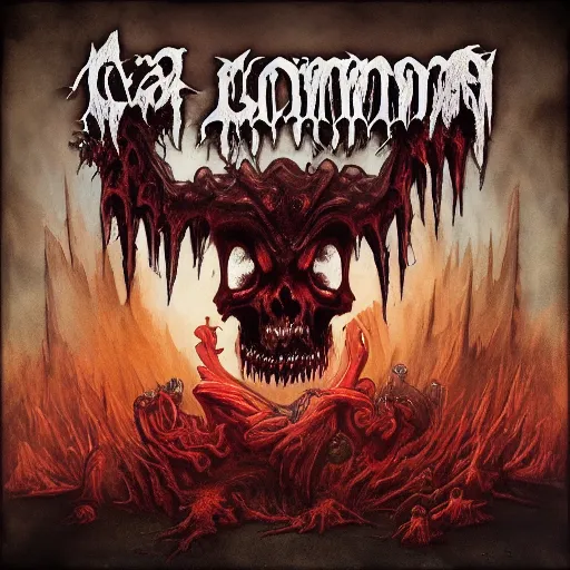 Image similar to Cacodemon death metal album cover