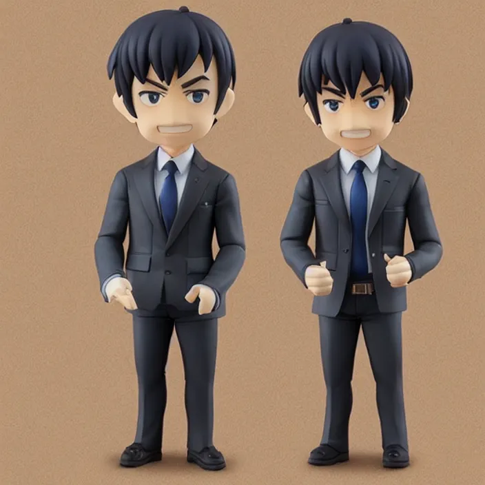 Prompt: Nathan Fielder, An anime Nendoroid of Nathan Fielder, figurine, detailed product photo