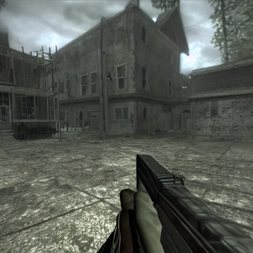 Prompt: resident evil 4, first person view