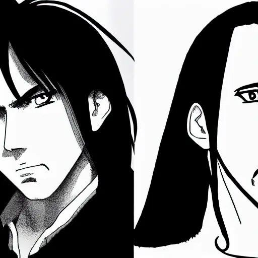 Prompt: nicolas cage, anime style