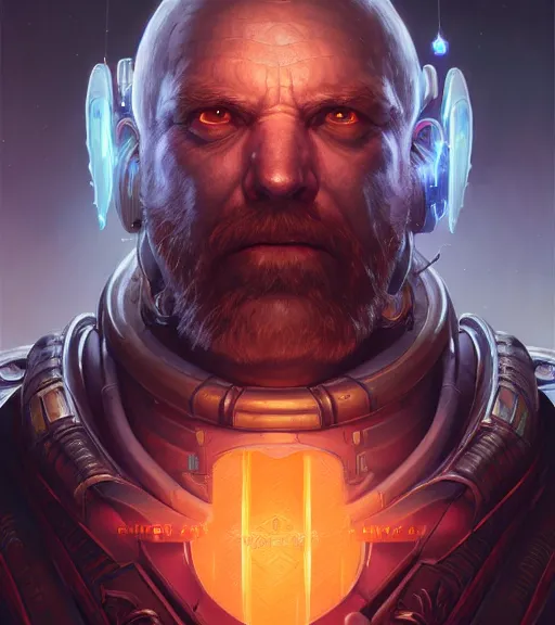 Image similar to Highly detailed portrait of Raynor from StarCraft 2, Stephen Bliss, unreal engine, fantasy art by Greg Rutkowski, Loish, Rhads, ferdinand knab, Makoto Shinkai and Lois van baarle, ilya kuvshinov, rossdraws, Tom Bagshaw, global illumination, radiant light, detailed and intricate environment