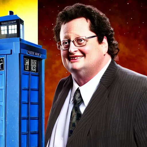 Prompt: wayne knight as doctor who,