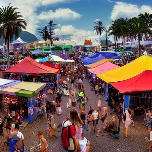 Image similar to feira hippie, rio de janeiro, photorealistic, 8 k