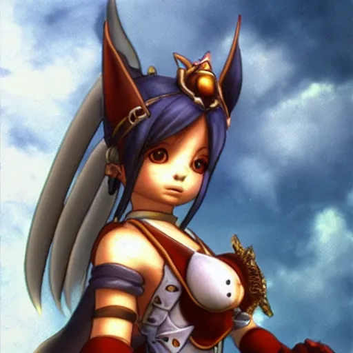 Prompt: princess garnet iconic character in a final fantasy ix