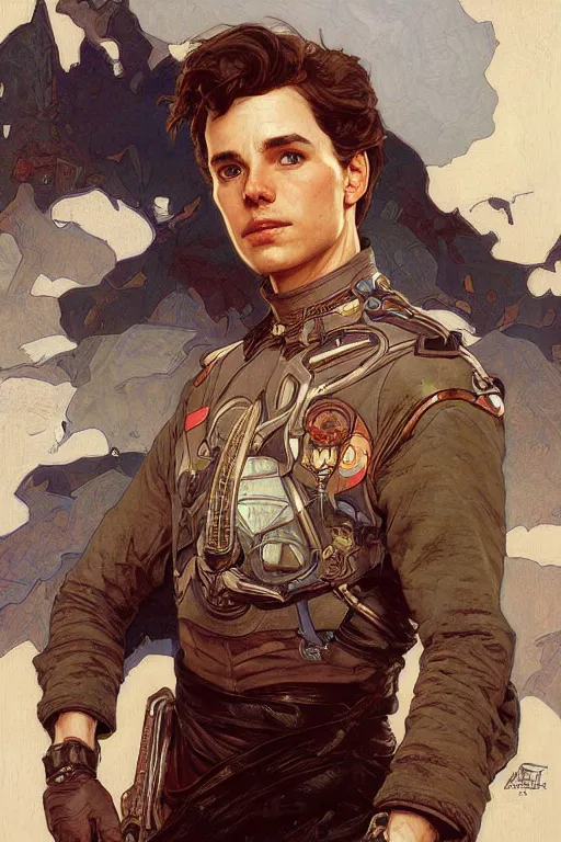 Prompt: Paul Atreides portrait by Stanley Artgerm Lau, greg rutkowski, thomas kindkade, alphonse mucha, loish, norman Rockwell