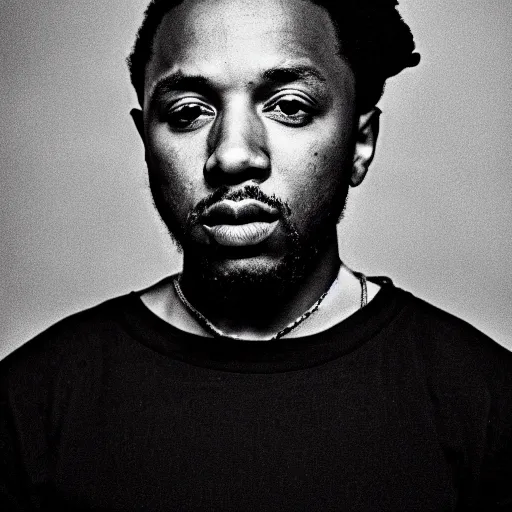 Image similar to Kendrick Lamar photographed by Annie Leibovitz, portrait photography, 50mm 1.4, soft light, award-winning ,highly detailed, 8k, by Annie Leibovitz