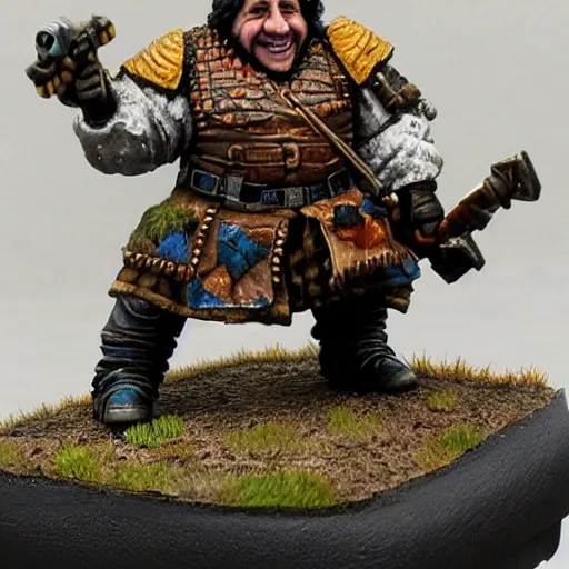 Image similar to danny devito painted wargaming miniature, higly detailed, 4 k