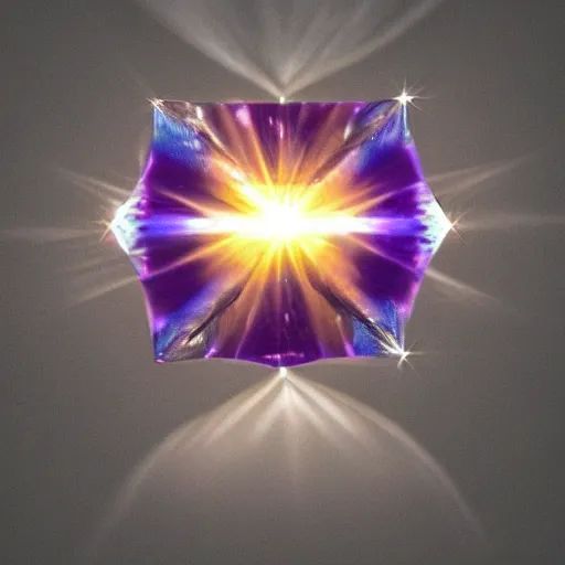 Image similar to a brilliant diamond casting beautiful caustics