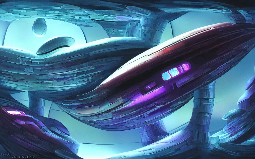 Image similar to a scifi fungal spaceship, futurist, award winning digital by art