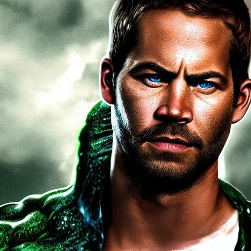 Prompt: if Paul Walker was the hulk, cinematic, epic, cool, photo realistic, 4k, high detail