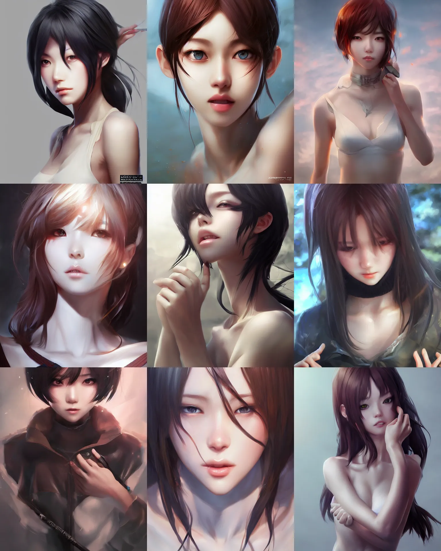 Anime Girl Realistic Yin Yang 8k download - Etsy