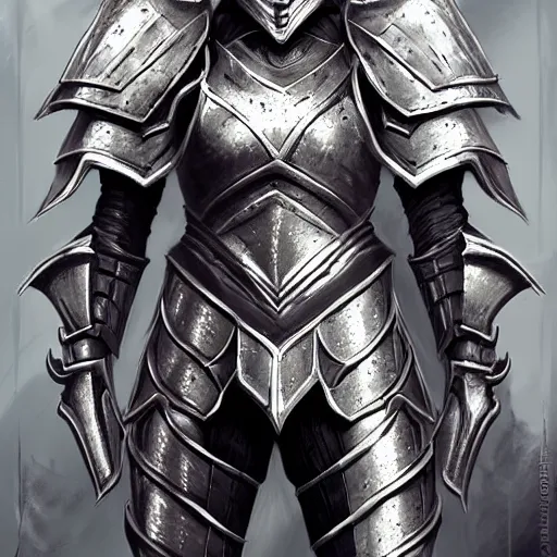 Prompt: a knight wearing full Daedric armor from Skyrim by Artgerm, artstaion, digital art, sharp focus, high contrast, pale colors