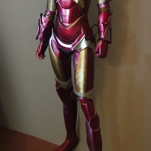 Image similar to xena princess warrior as ironman armor