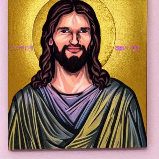 Prompt: portrait of vitalik buterin as jesus