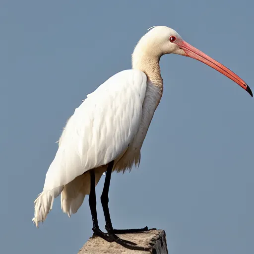 Image similar to cyberpunk white ibis
