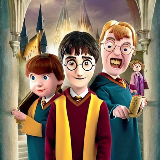 Image similar to harry potter, by pixar
