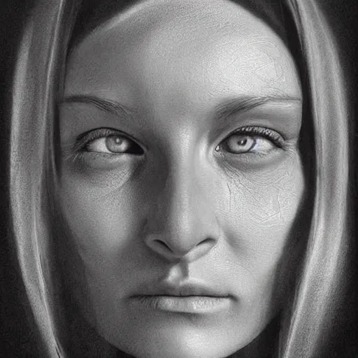 Image similar to a two people's face fusing together!!!!!!, fusing human faces, charcoal drawing by richard mortensen, matte drawing, hyper realism, zbrush, mannerism