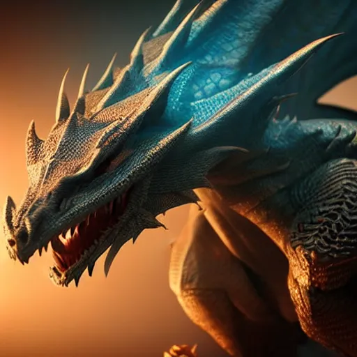 Prompt: a dragon in a fantasy world, highly detailed, photorealistic portrait, bright studio setting, studio lighting, crisp quality and light reflections, unreal engine 5 quality render