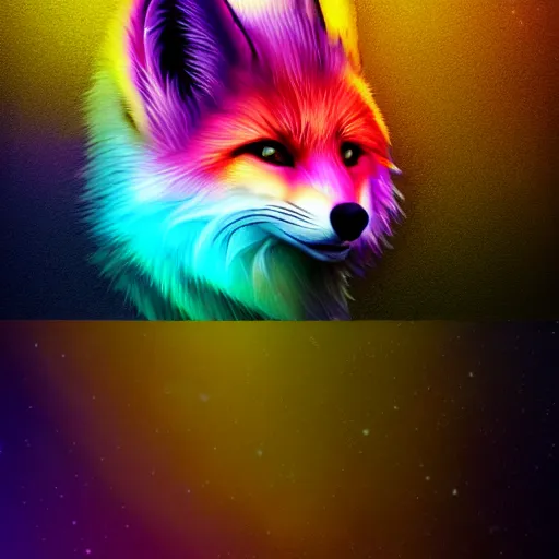 Prompt: digital yellow fox, retrowave palette, digital world, highly detailed, electric breeze, anatomically correct vulpine, synth feel, fluffy face, ear floof, flowing fur, super realism, accurate animal imagery, 4 k digital art