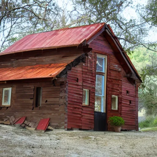 Image similar to photo of a house made of beef