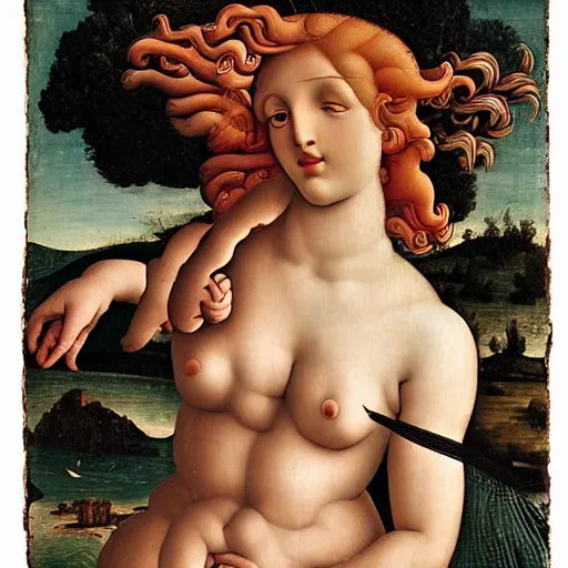 Image similar to a photograph inspired by birth of venus by boticelli