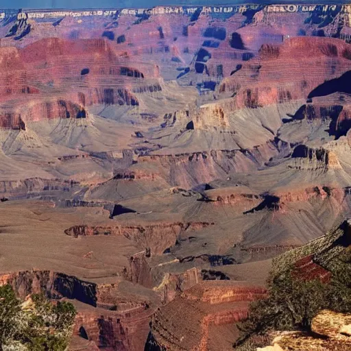 Prompt: the grand canyon completely overrun by armadillos