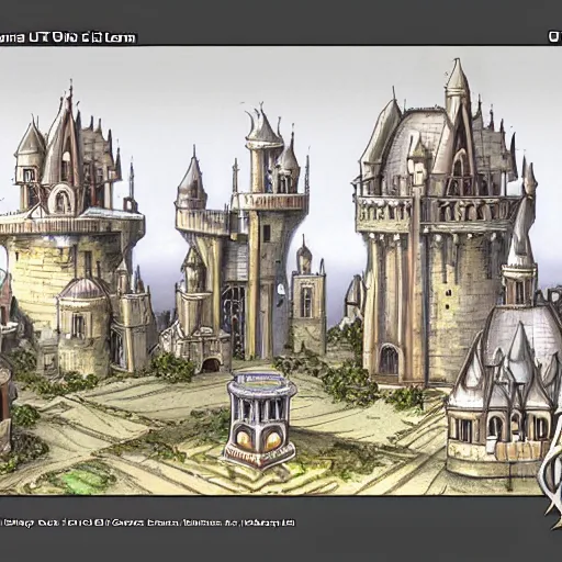 Image similar to ultima online concept art