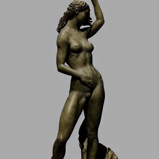 Prompt: statue of venus callipygian, full body, High definition, detailed, rim light, volumetric effect,