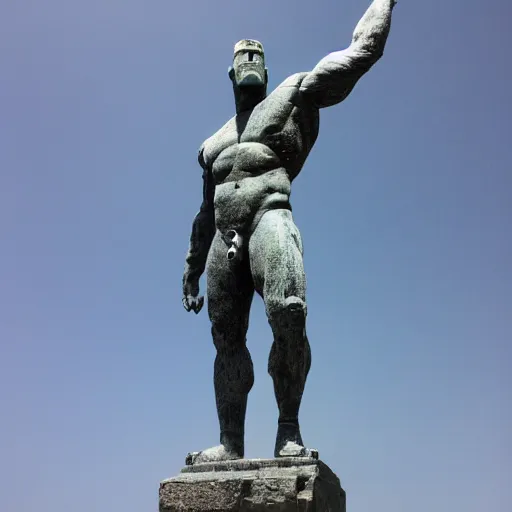 Prompt: the statue of colossus