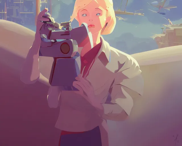 Image similar to a young blond girl with blue eyes science fiction, artstation, elegant, highly detailed, digital painting, concept art, smooth, sharp focus, illustration, art by don bluth and michel ocelot and makoto shinkai and tom whalen and atey ghailan and akihiko yoshida