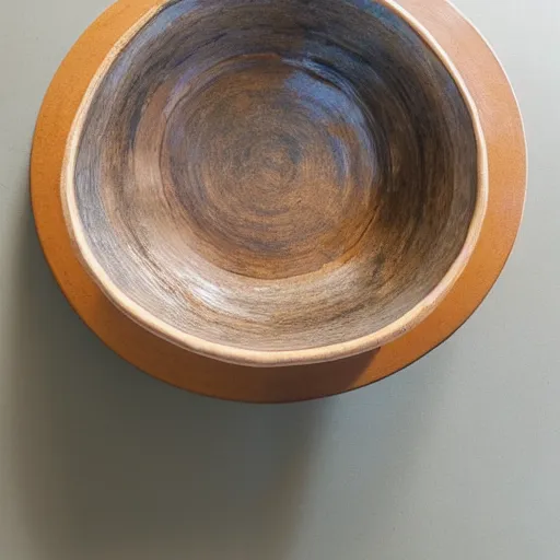 Image similar to ceramic bowl on a plywood table