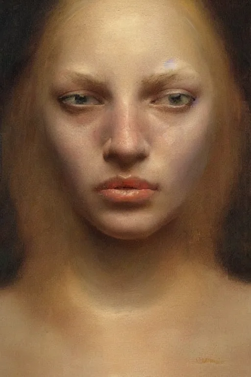 Prompt: beautiful clean oil painting portrait study by odd nerdrum, detailed, stunning, realistic, skin color