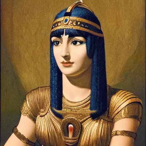 Image similar to selfie photo of cleopatra