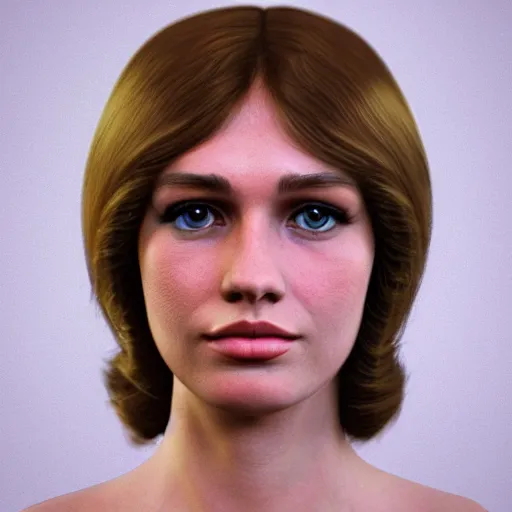 Prompt: a 1 9 7 0 s!!!!! woman with a 1 9 7 0 s hairstyle!!!!!, detailed facial features, golden ratio, centered, photorealistic photography, photorealism, cinematic photography, fisheye!!!!! lens, artstation, cgsociety contest winner, vignette