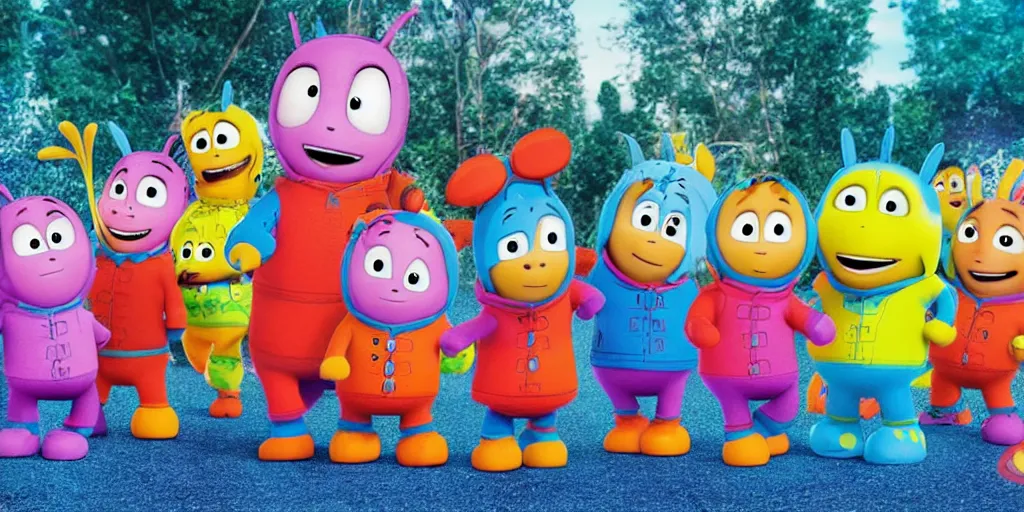 Image similar to the backyardigans dancing in rave party
