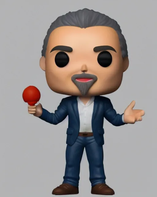 Image similar to full body 3d render of Jordan Peterson as a funko pop, studio lighting, white background, blender, trending on artstation, 8k, highly detailed , intricate details