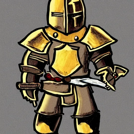 Image similar to poorly drawn knight