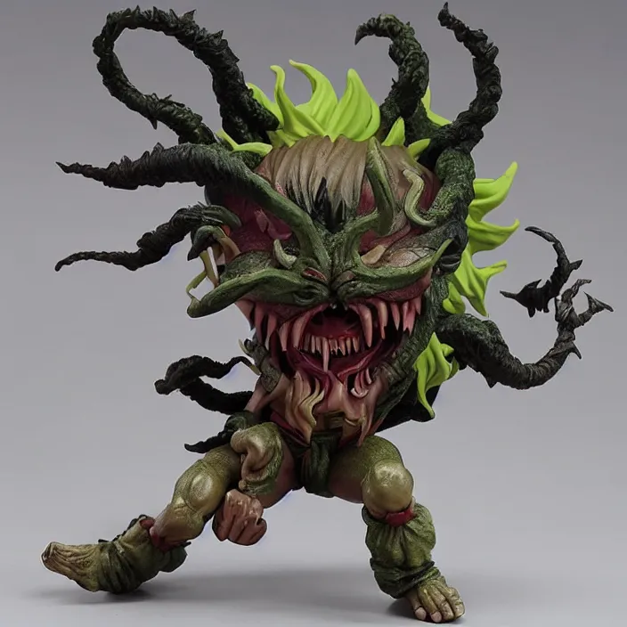 Image similar to eldritch abomination Son Goku, imsorryjon, Son Goku, figurine, detailed product photo