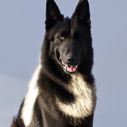 Image similar to black female belgian shepherd