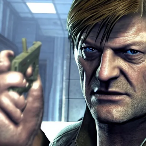 Image similar to Sean Bean in Resident Evil 3 Remake, Capcom Engine