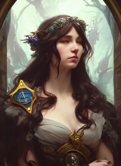 Image similar to photography of edwin henry landseer, deep focus, d & d and mtg, fantasy, intricate, elegant, highly detailed, digital painting, artstation, concept art, matte, sharp focus, illustration, hearthstone, art by artgerm and greg rutkowski and alphonse mucha